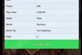 Bursa Mustafakemalpaşa Akarcada Turizm Bölgesi Yatırımlık Arazi